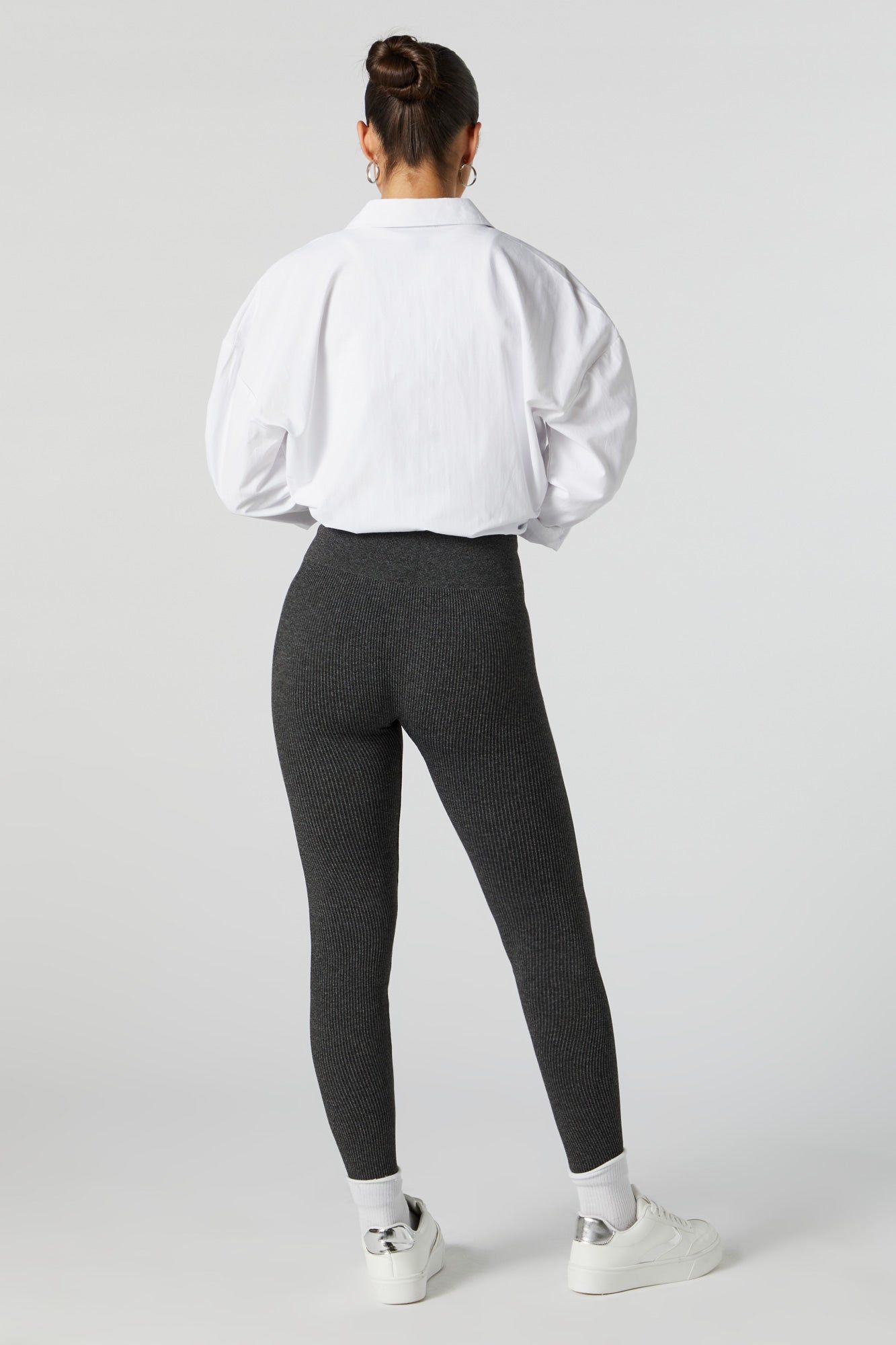 Seamless Ribbed Fleece Legging sold by Urban Planet product image thumbnail 5