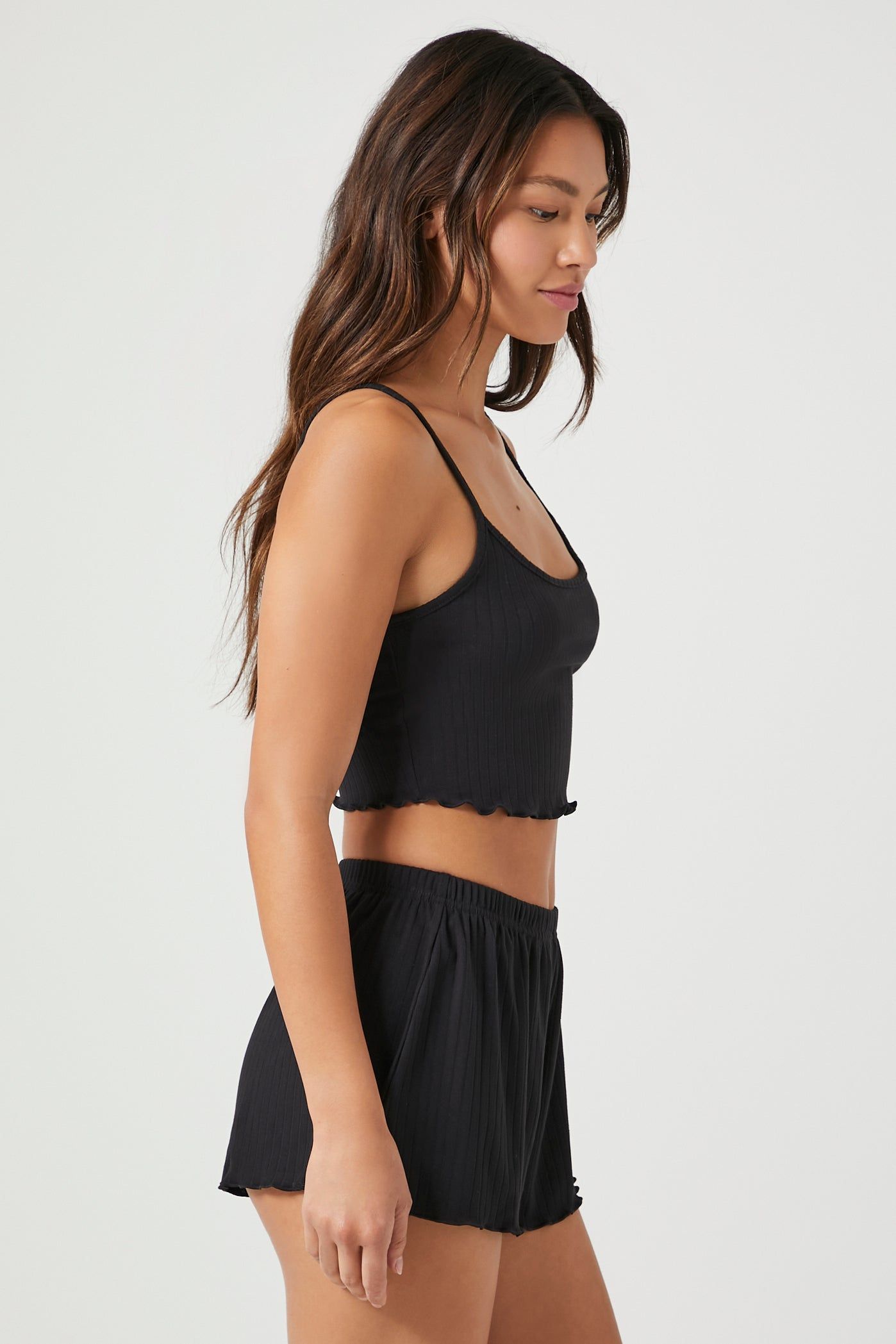 Ribbed Cami and Short 2 Piece Pajama Set sold by Urban Planet product image thumbnail 2