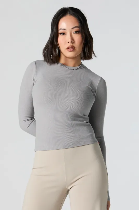Haut en tricot côtelé à manches longues sold by Urban Planet