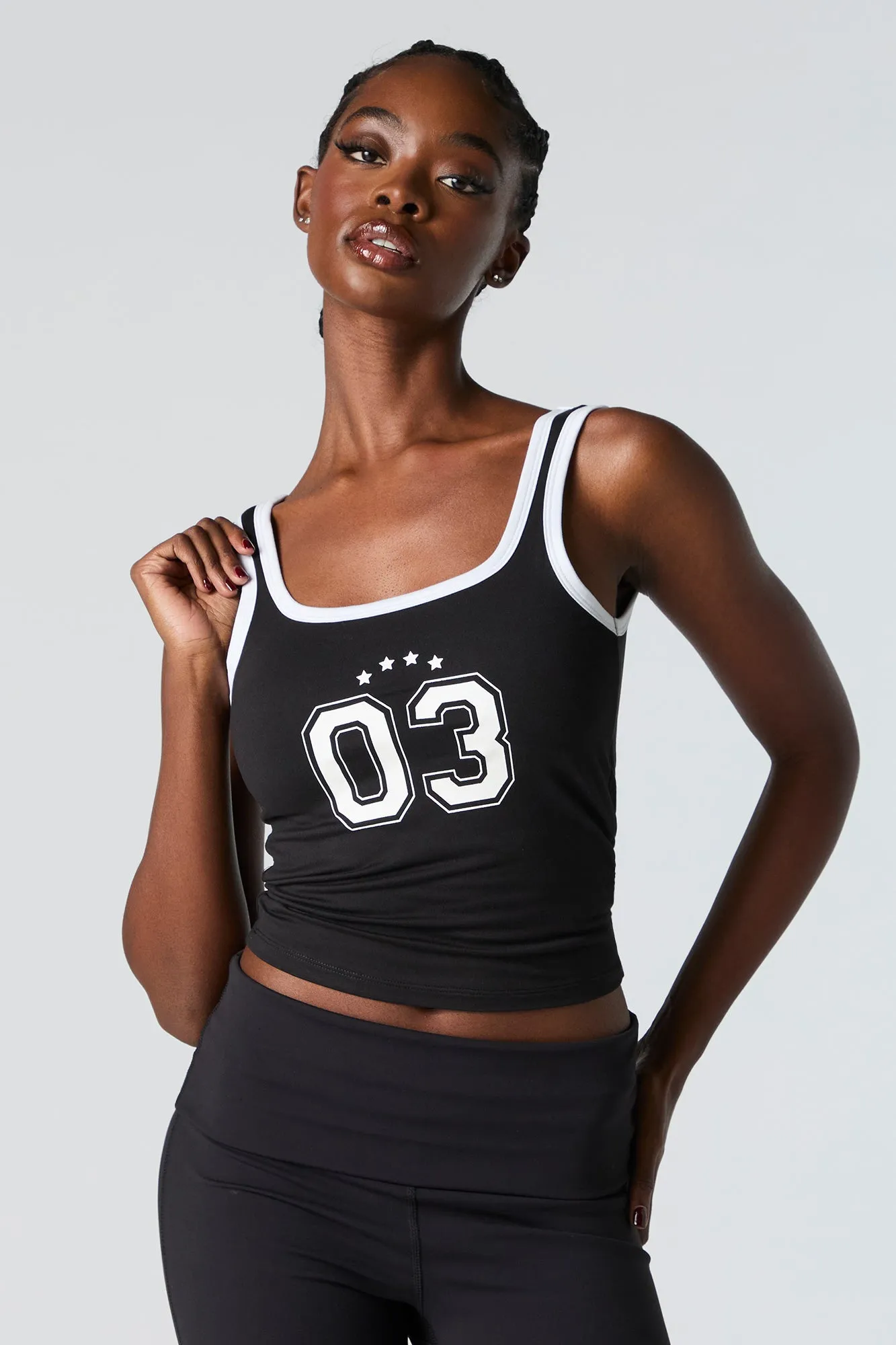 Débardeur à imprimé 03 avec liséré contrastant sold by Urban Planet