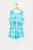 Combi-short noué-teint bleu pour fille sold by Urban Planet