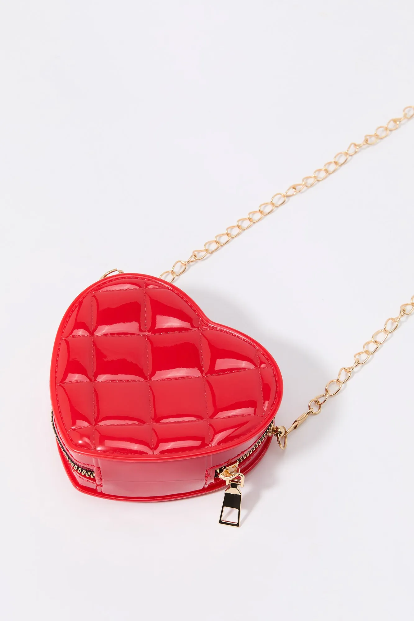 Quilted Heart Crossbody Purse sold by Urban Planet product image thumbnail 3