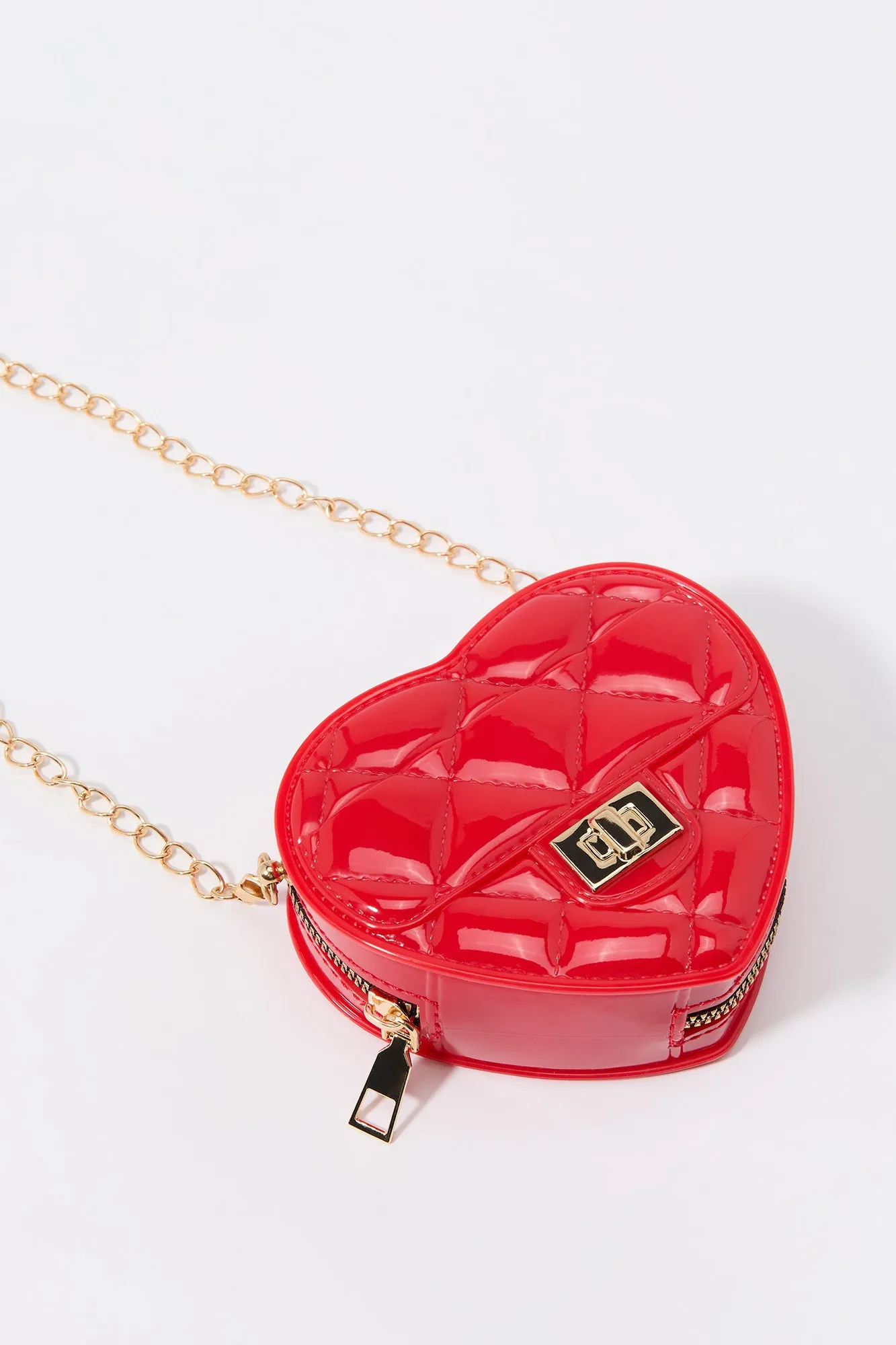 Quilted Heart Crossbody Purse sold by Urban Planet product image thumbnail 2