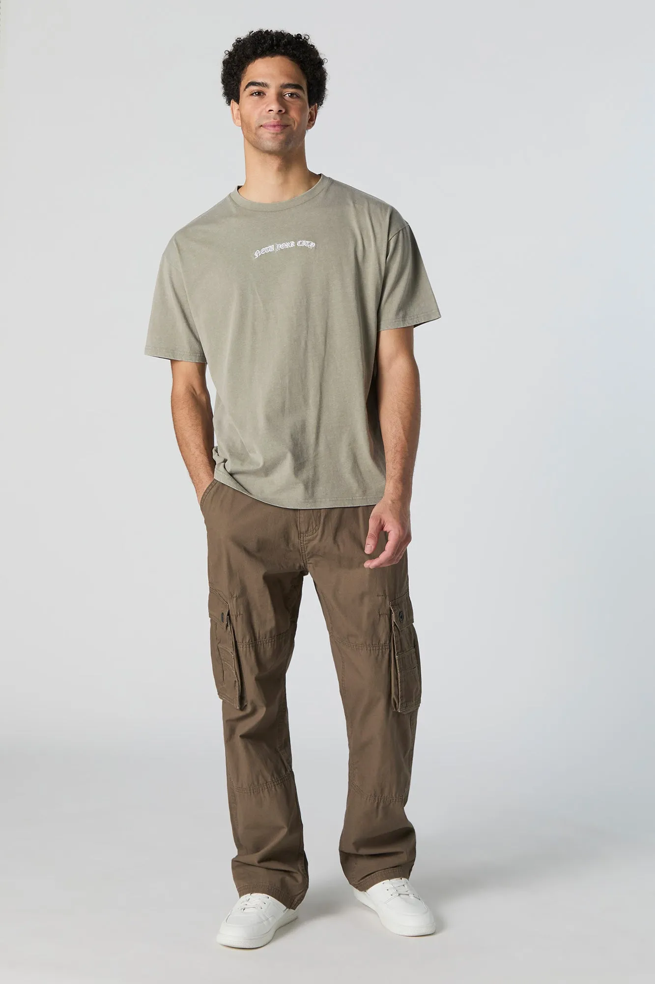 Straight Leg Cargo Pant sold by Urban Planet product image thumbnail 4