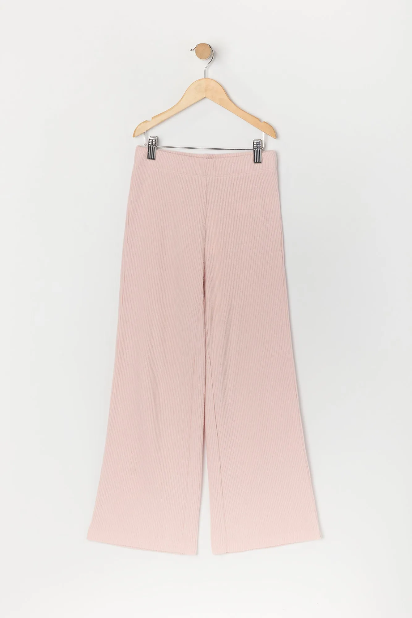 Girls Ribbed Knit Wide Leg Pant sold by Urban Planet