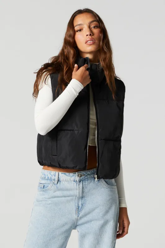 Zip-Up Puffer Vest sold by Urban Planet