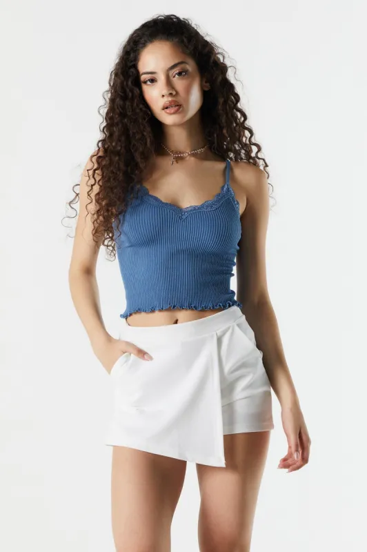 Ribbed Lace Trim Cami sold by Urban Planet