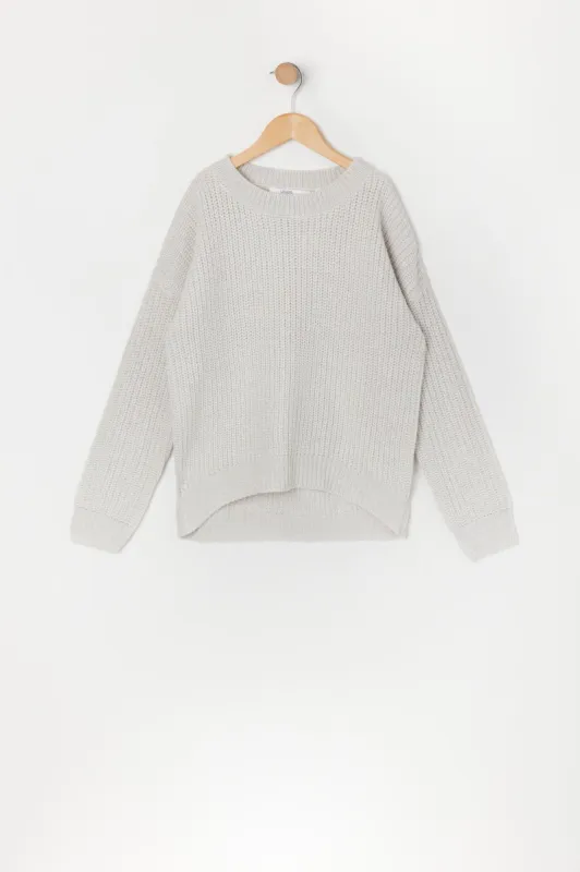 Chandail en tricot à épaule tombante pour fille sold by Urban Planet