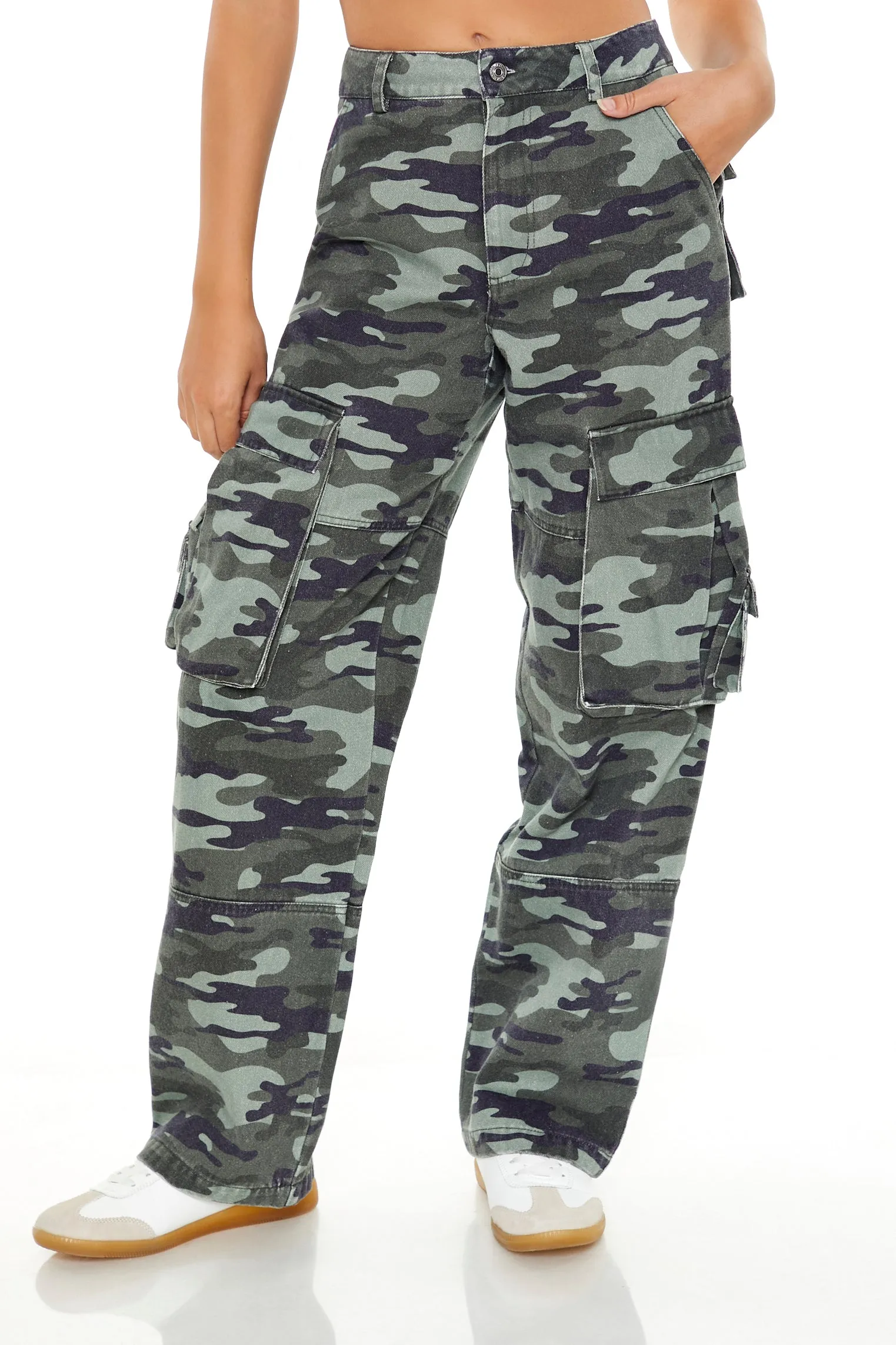 Camo Print Cargo Pant sold by Urban Planet product image thumbnail 2