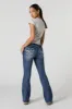 Vintage Wash Rhinestone Wing Embroidered Bootcut Jean sold by Urban Planet