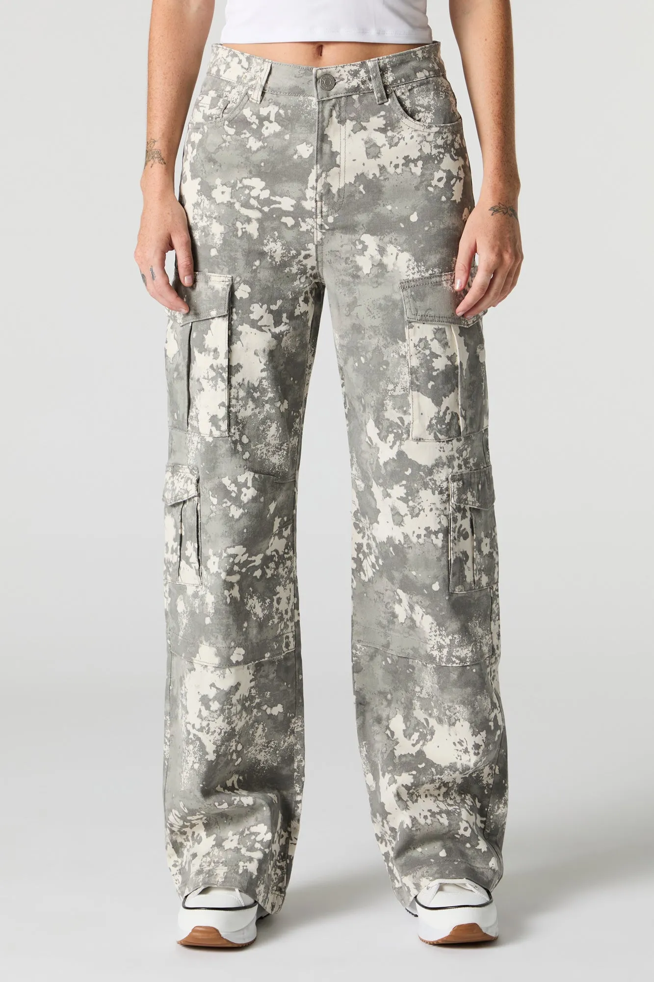 Pantalon cargo à jambe droite avec poches multiples sold by Urban Planet product image thumbnail 2