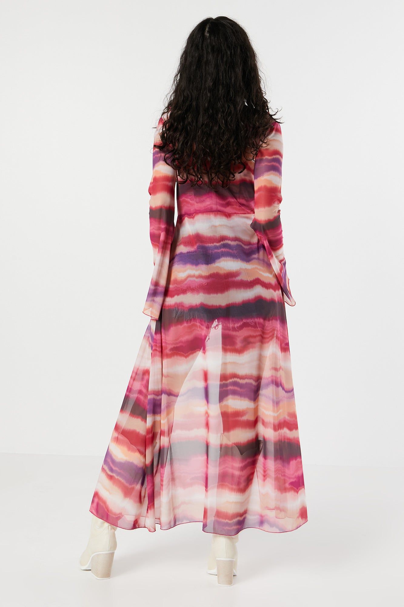 Cardigan en filet imprimé avec attache sold by Urban Planet product image thumbnail 5