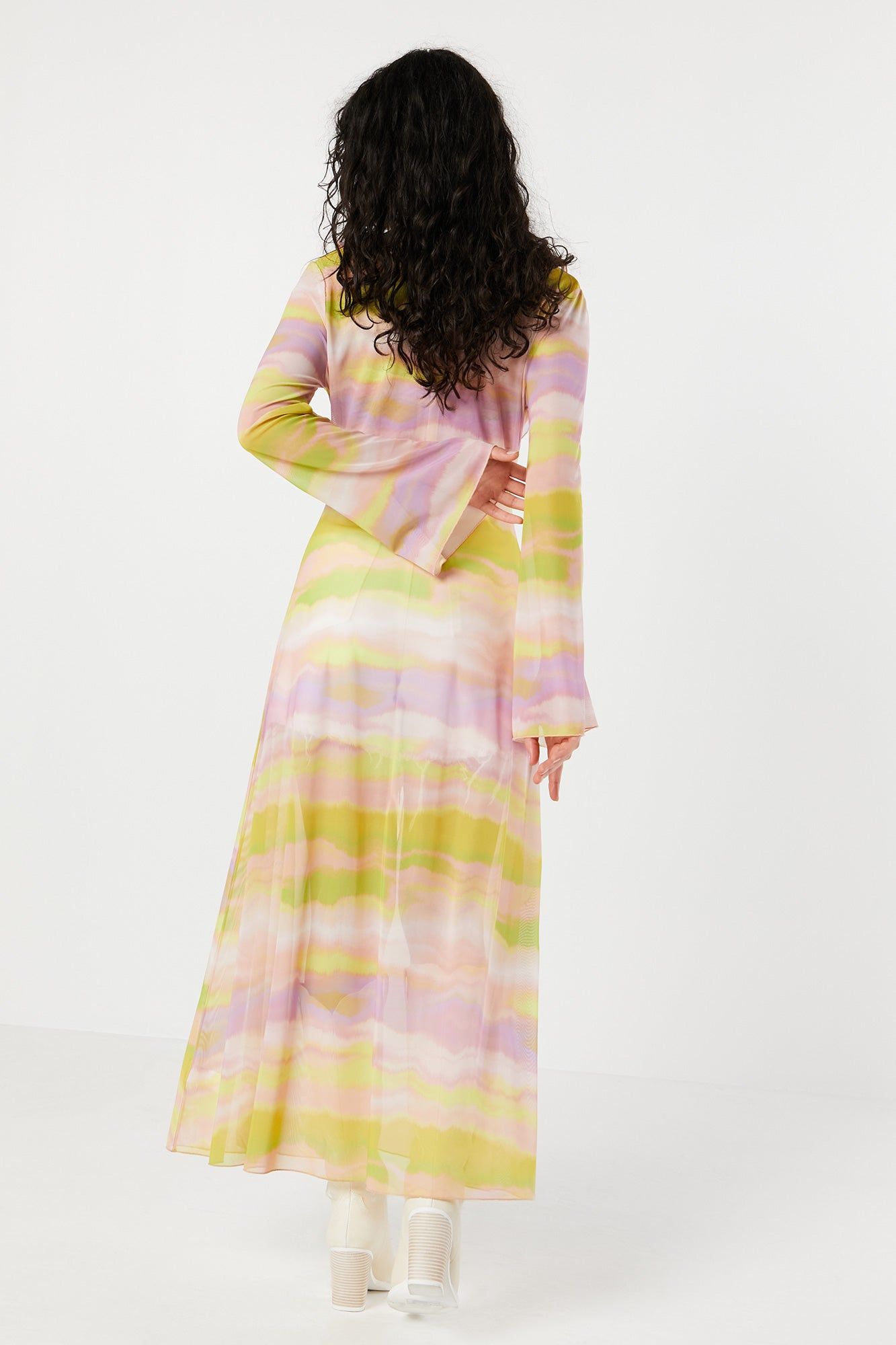 Cardigan en filet imprimé avec attache sold by Urban Planet product image thumbnail 2