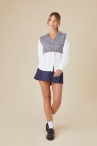 Combo Sweater Shirt sold by Urban Planet