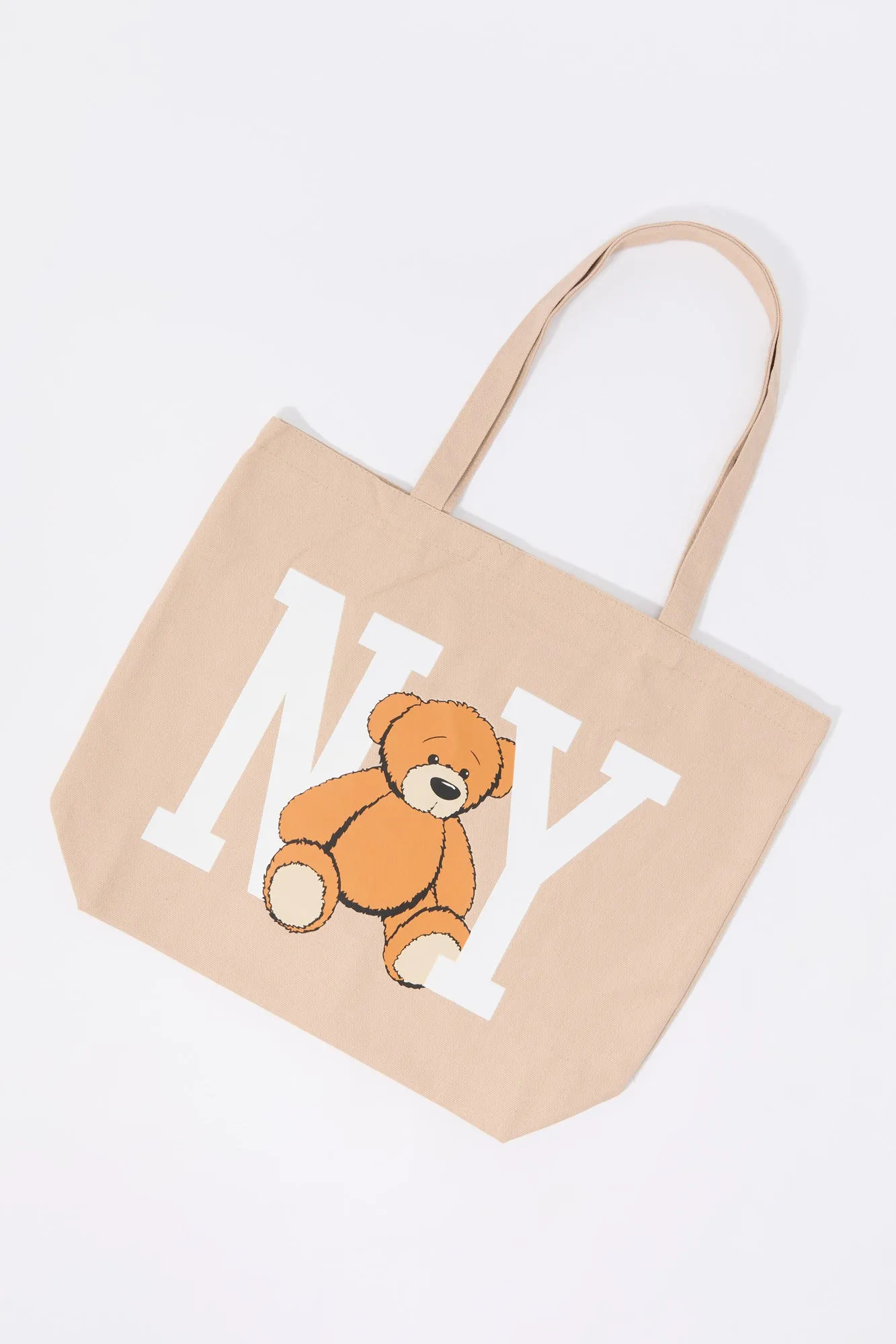 NY Teddy Graphic Tote Bag sold by Urban Planet
