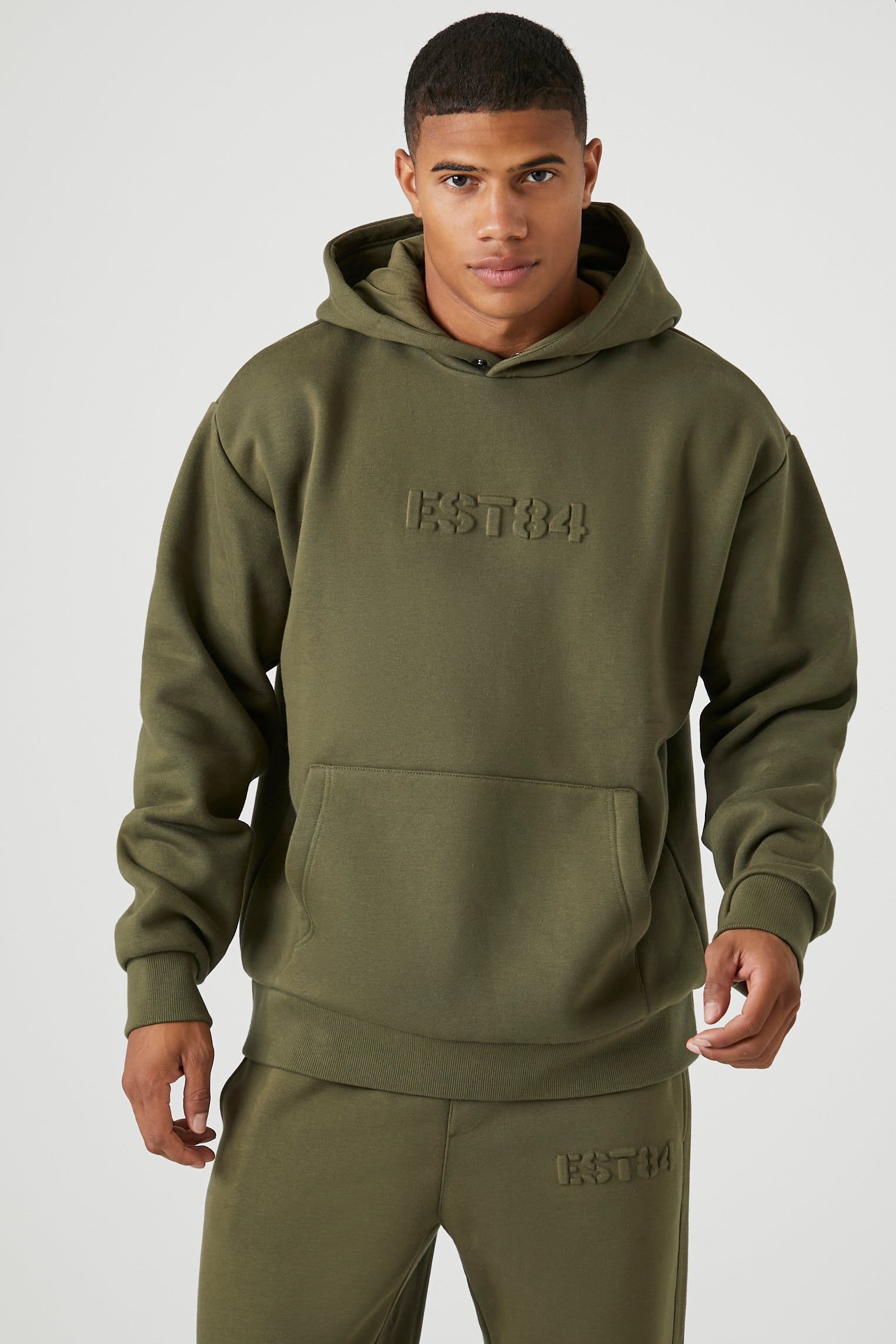 EST 84 Embossed Hoodie sold by Urban Planet product image thumbnail 5