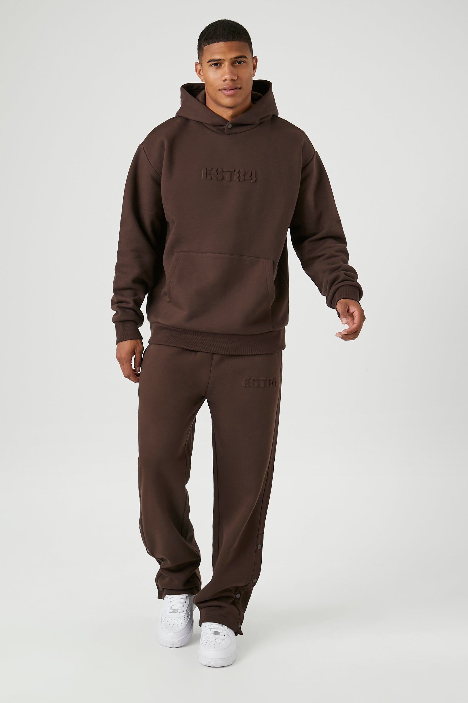 EST 84 Embossed Hoodie sold by Urban Planet product image thumbnail 3