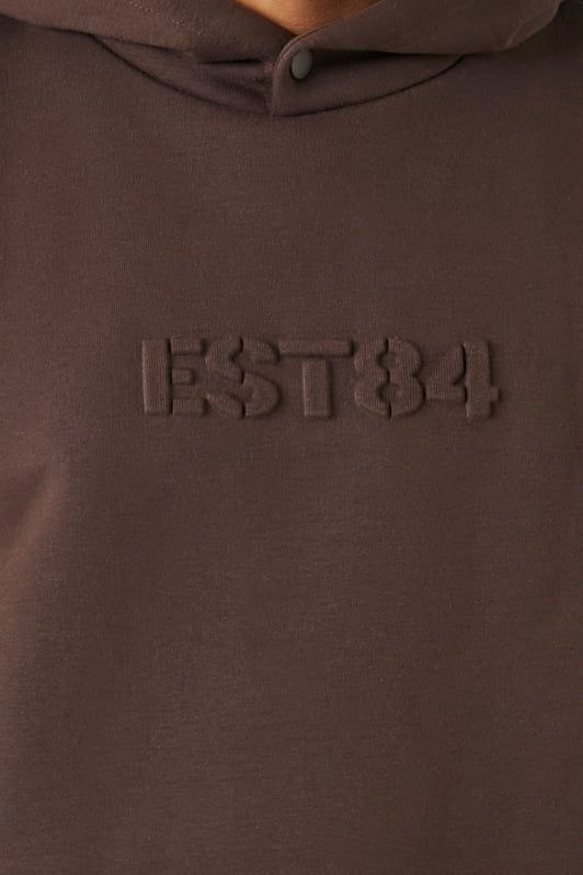 EST 84 Embossed Hoodie sold by Urban Planet product image thumbnail 4