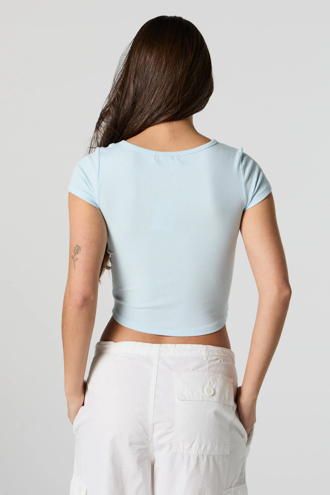 T-shirt court cranté côtelé sold by Urban Planet product image thumbnail 5