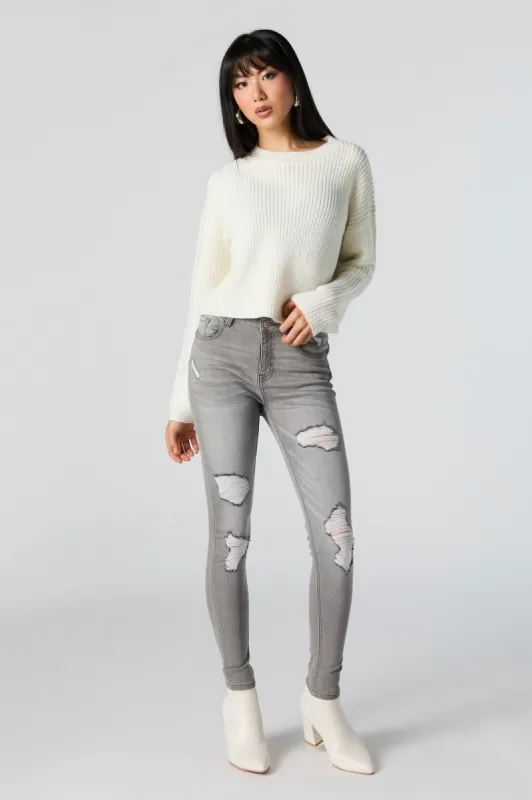 Rio Grey Wash Distressed Skinny Jean sold by Urban Planet