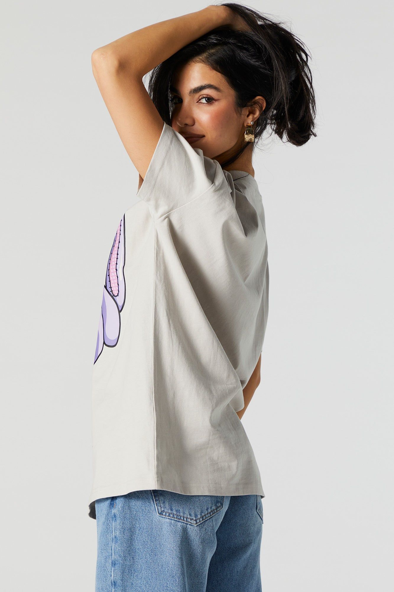 Felt Cute Graphic T-Shirt sold by Urban Planet product image thumbnail 4