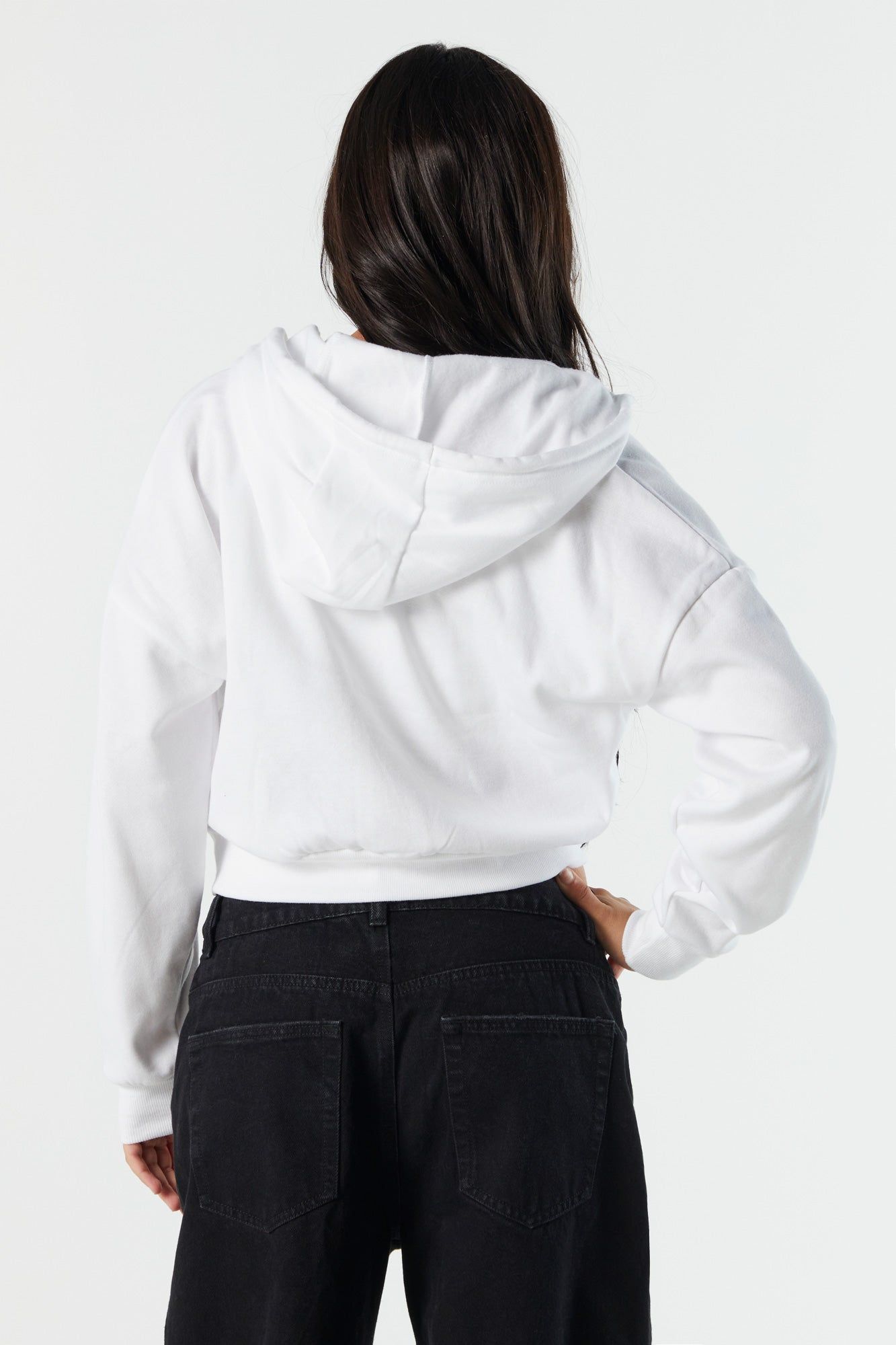 Snoopy Graphic Fleece Cropped Hoodie sold by Urban Planet product image thumbnail 2