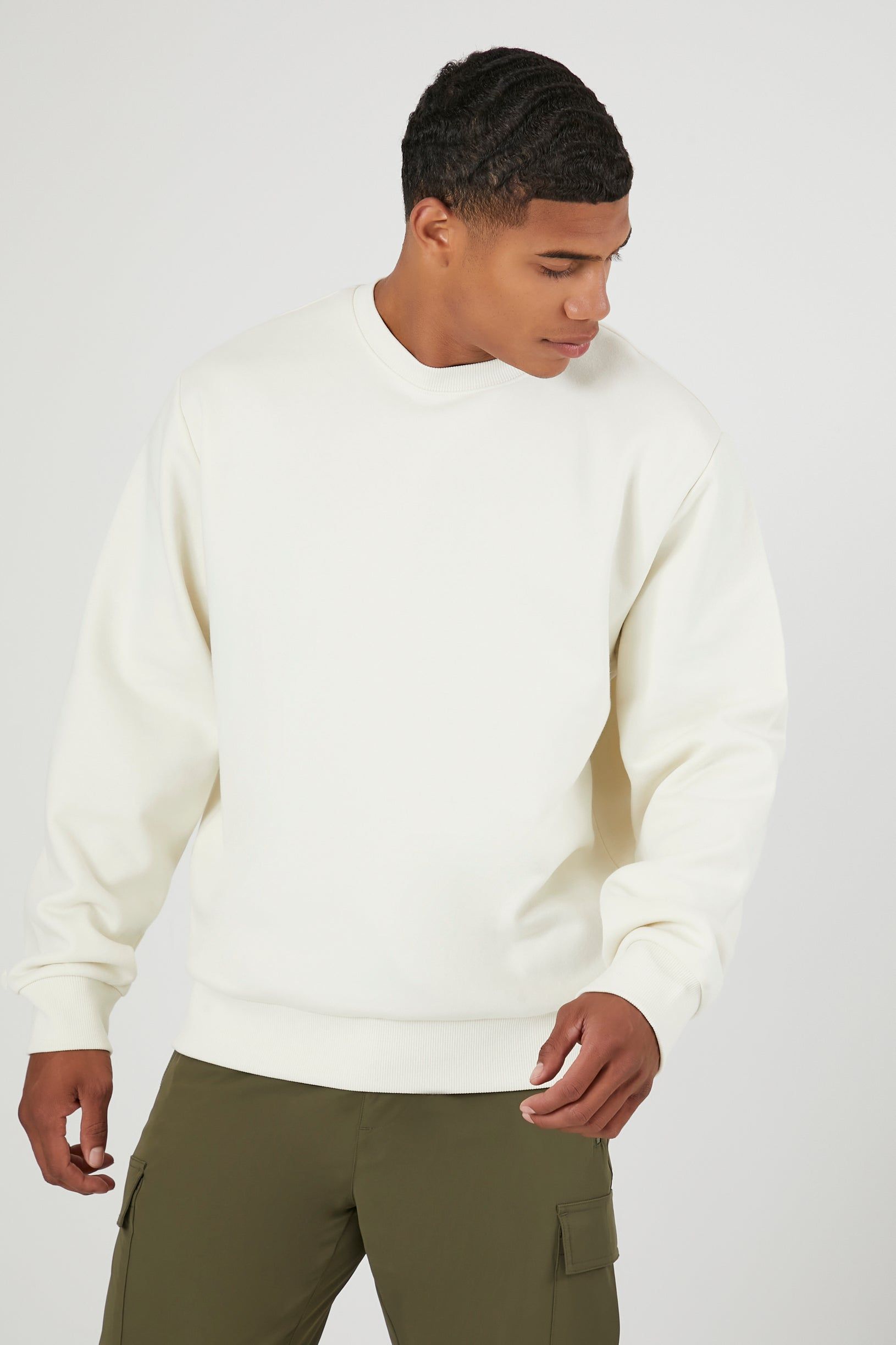 Solid Crewneck Sweatshirt sold by Urban Planet product image thumbnail 6