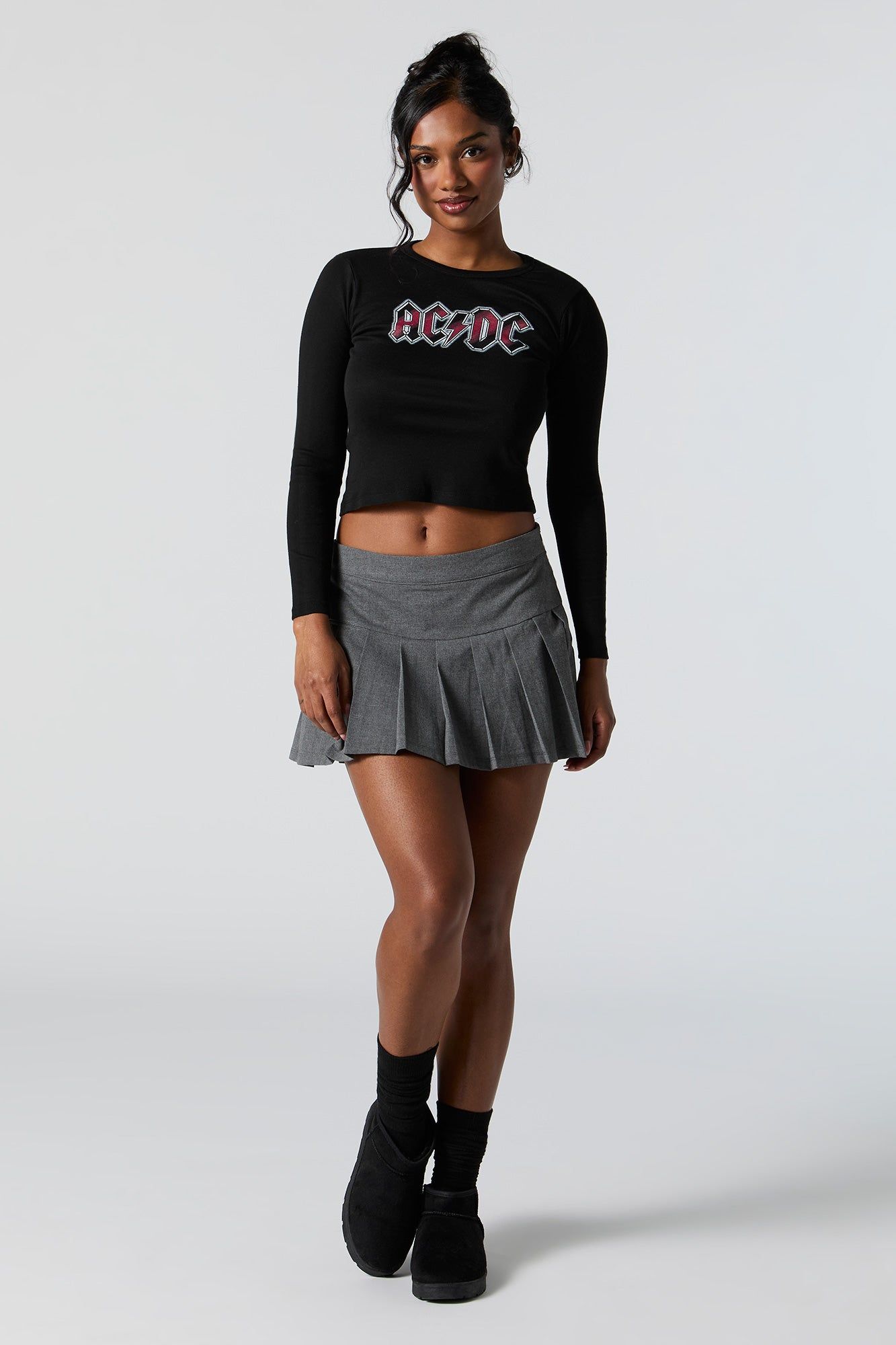 ACDC Graphic Long Sleeve Top sold by Urban Planet product image thumbnail 3
