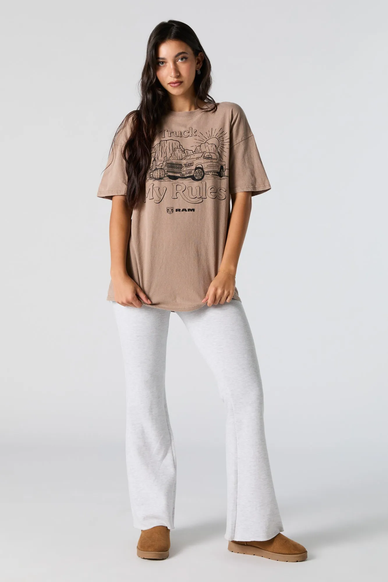 My Truck My Rules Graphic Boyfriend T-Shirt sold by Urban Planet product image thumbnail 3