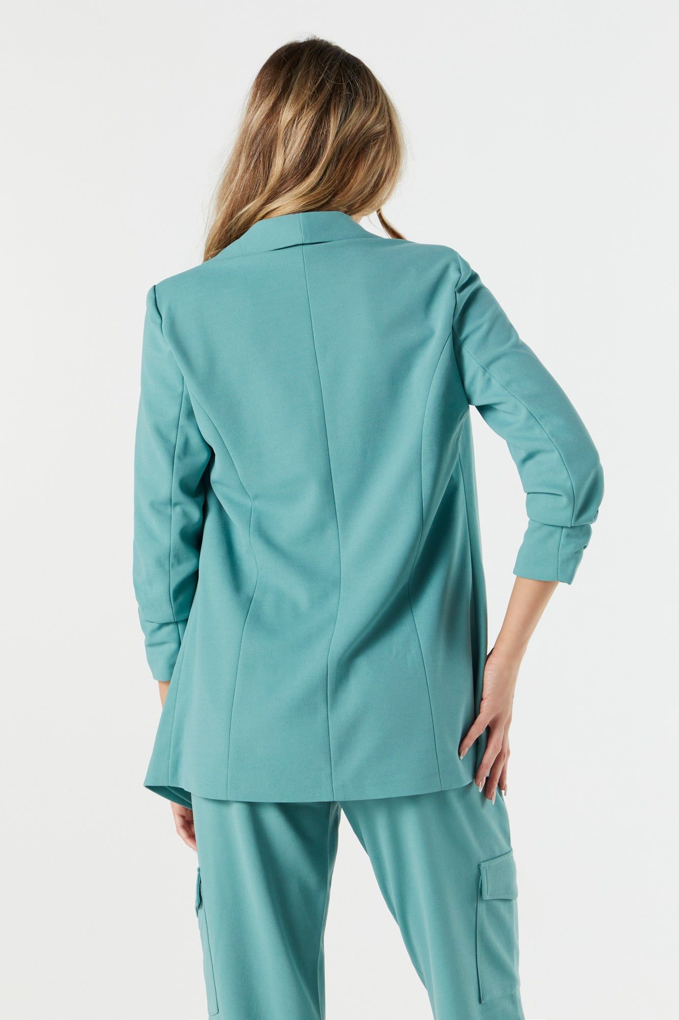 Crepe Quarter Sleeve Blazer sold by Urban Planet product image thumbnail 5