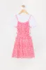 Ensemble avec robe fleurie à découpes et t-shirt pour fille sold by Urban Planet