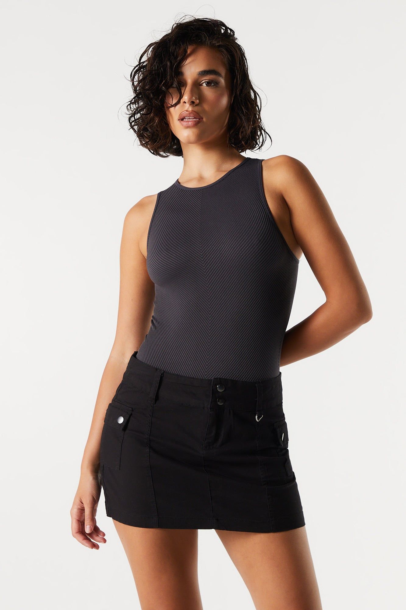 Maillot côtelé sans couture sold by Urban Planet product image thumbnail 11