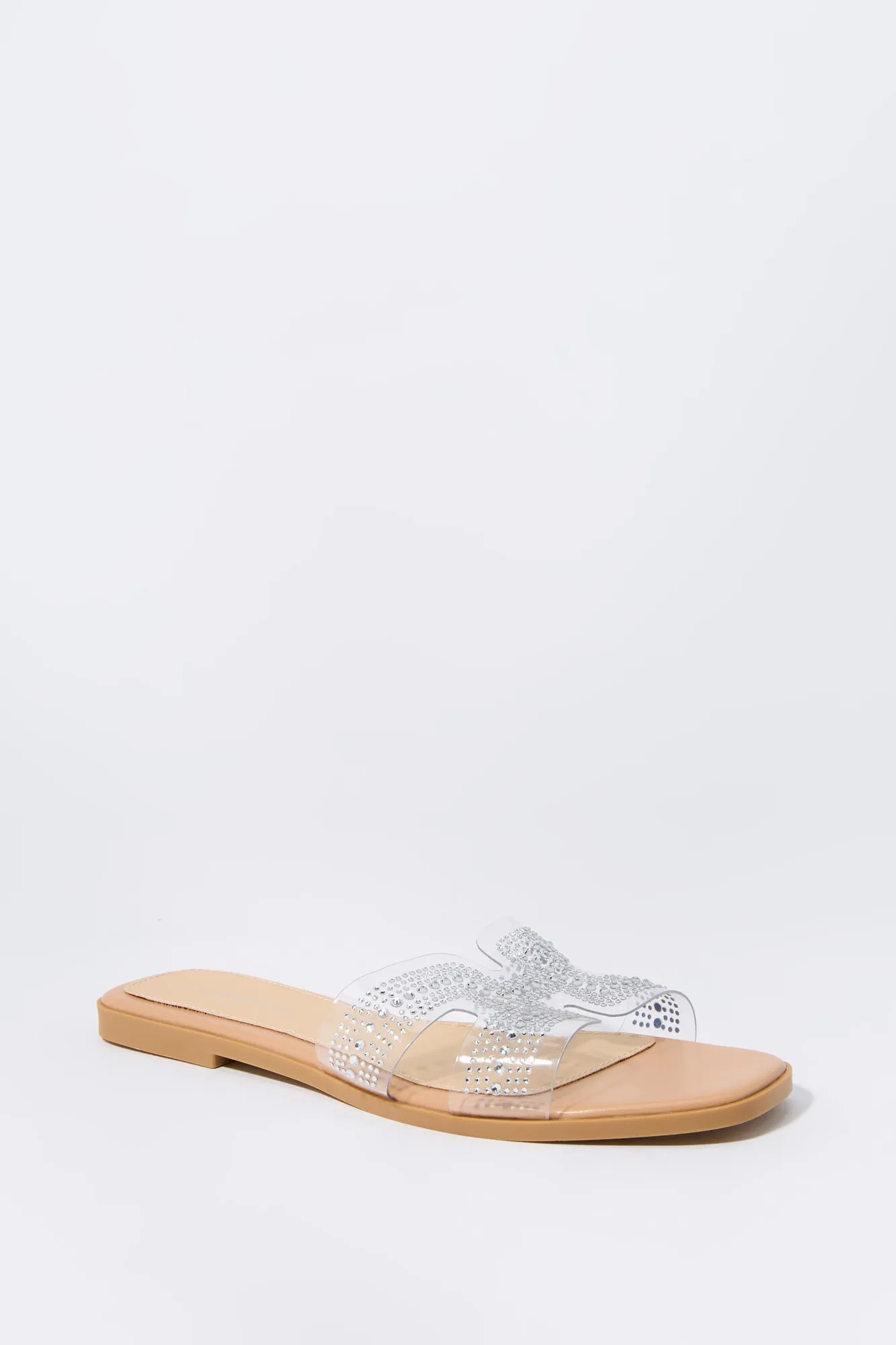 Clear Rhinestone Slide Sandal sold by Urban Planet product image thumbnail 2
