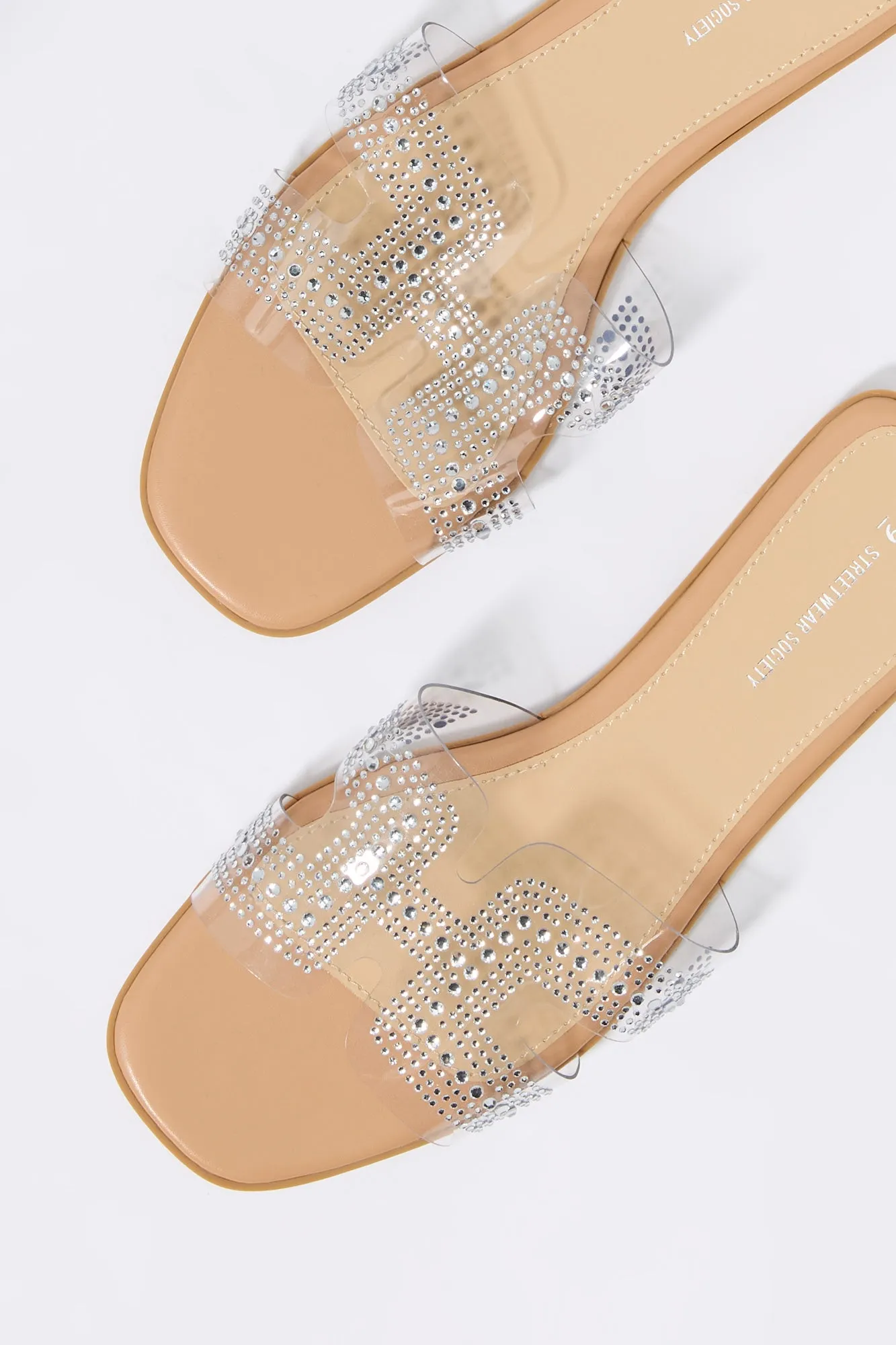 Clear Rhinestone Slide Sandal sold by Urban Planet product image thumbnail 4