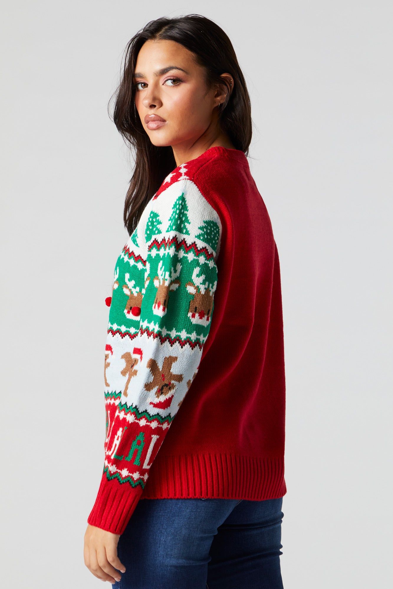 Chandail Hideux Noël à imprimé Fa La La La sold by Urban Planet product image thumbnail 3