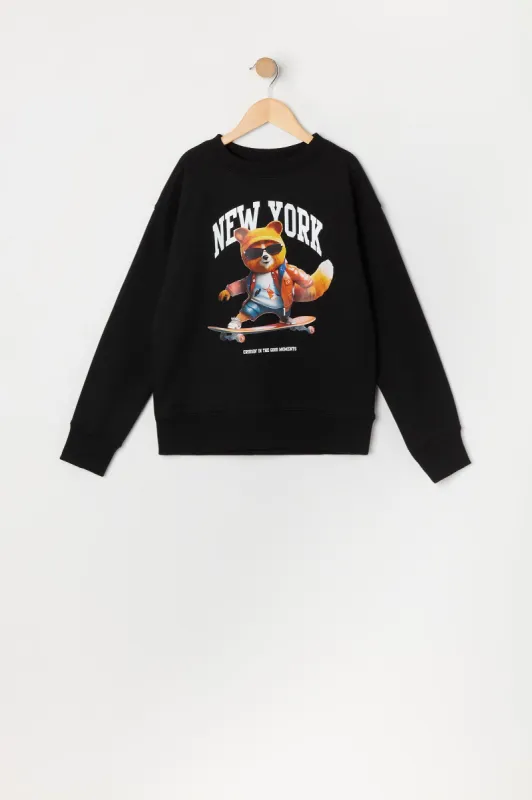 Boys New York Fleece Sweatshirt sold by Urban Planet