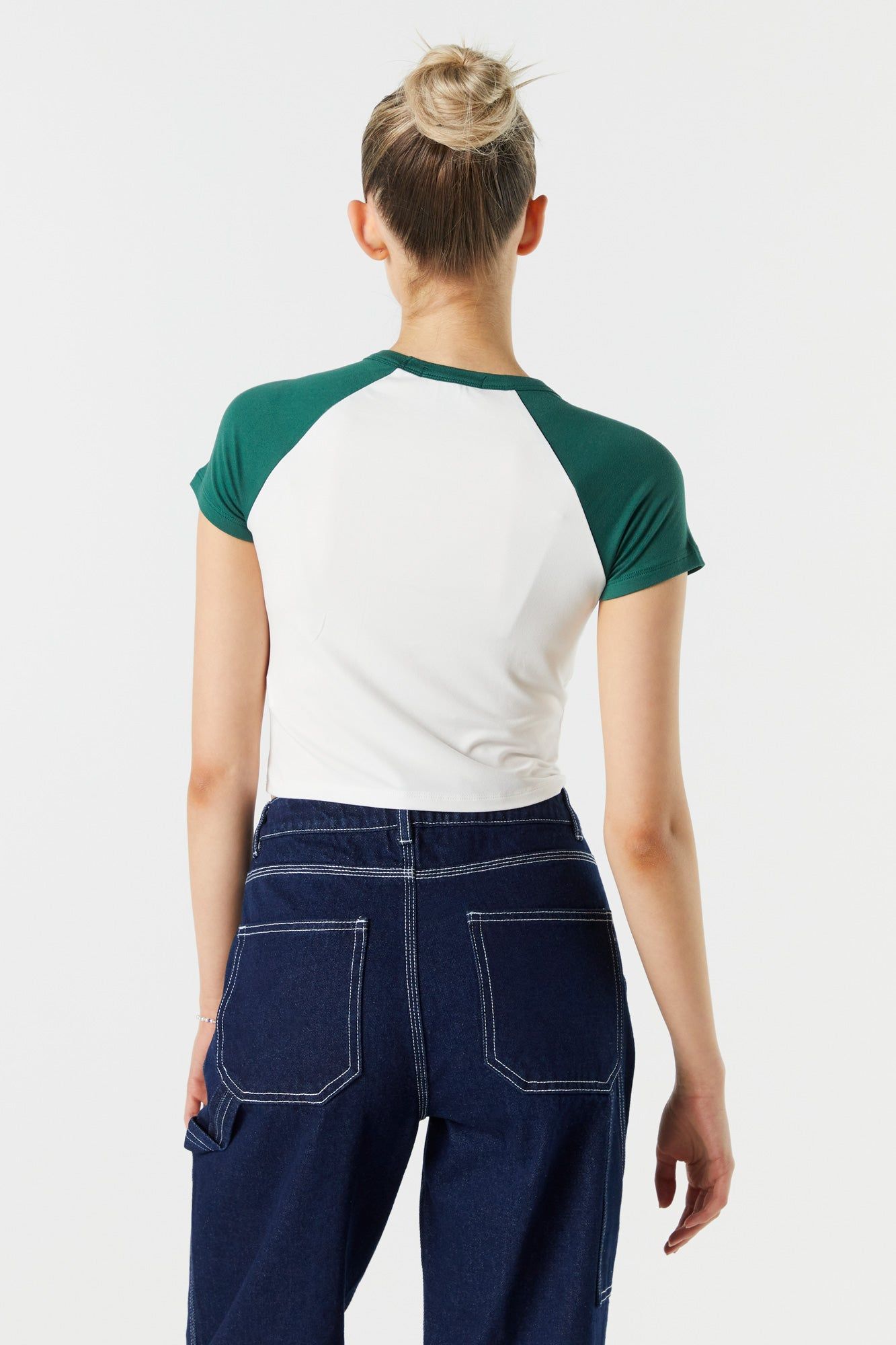 T-shirt raglan court à imprimé New York sold by Urban Planet product image thumbnail 2