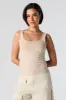 Washed Scoop Neck Tank sold by Urban Planet