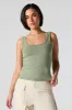 Washed Scoop Neck Tank sold by Urban Planet