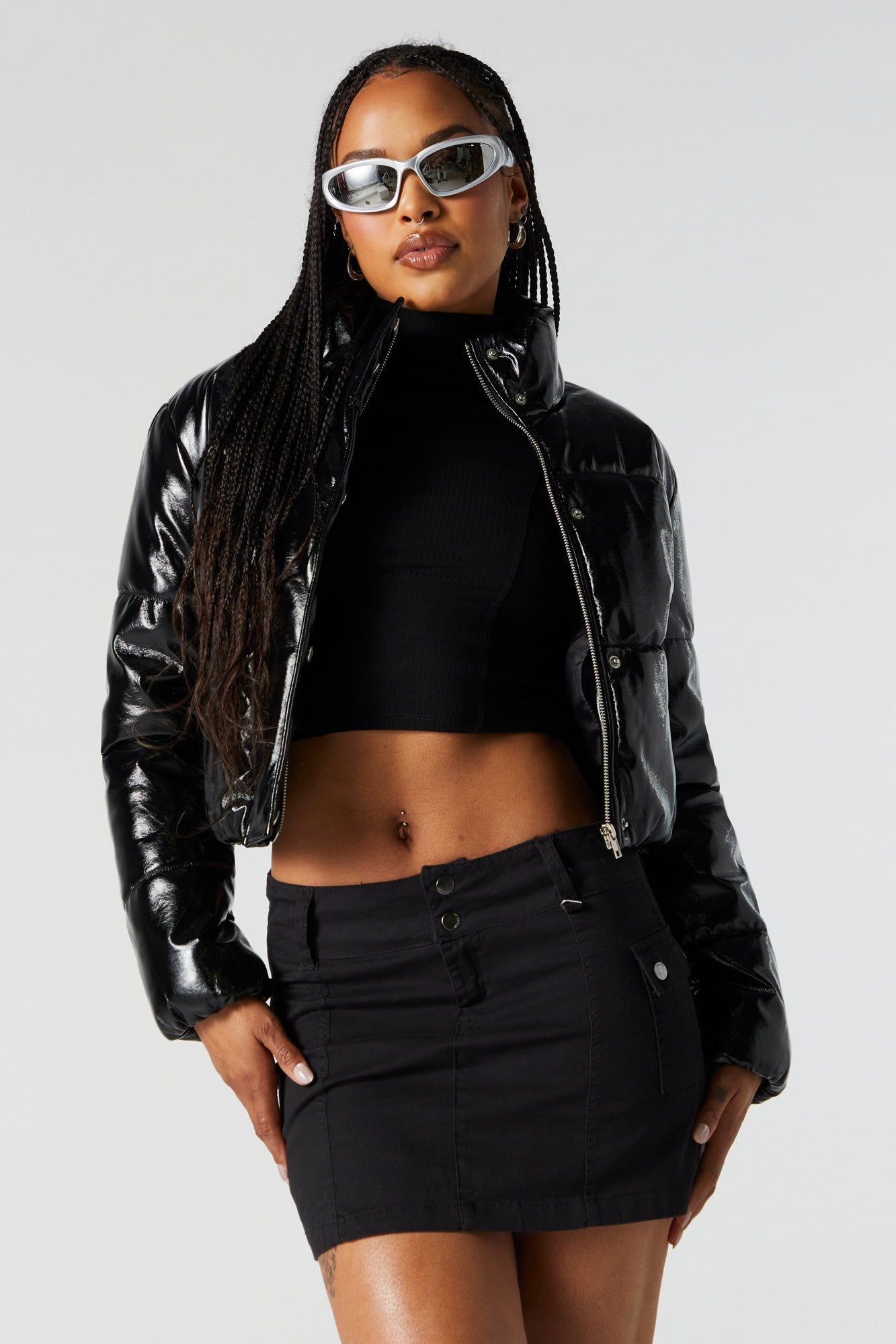 Blouson bouffant court en similicuir sold by Urban Planet product image thumbnail 5