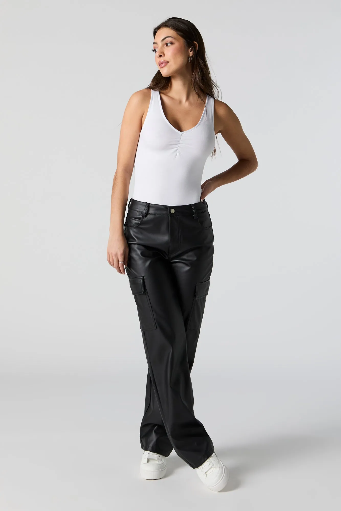 Deep V-Neck Bodysuit sold by Urban Planet product image thumbnail 4