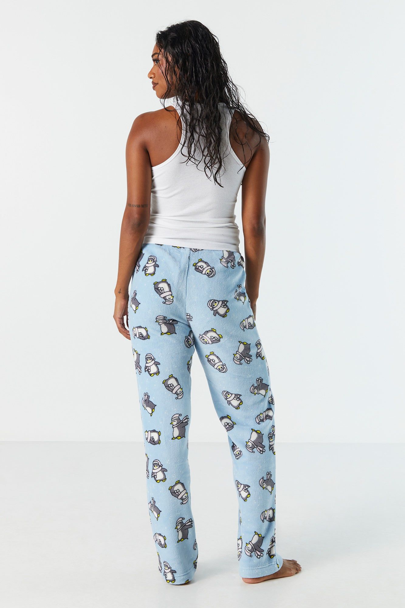 Plush Penguin Print Pajama Pant sold by Urban Planet product image thumbnail 3