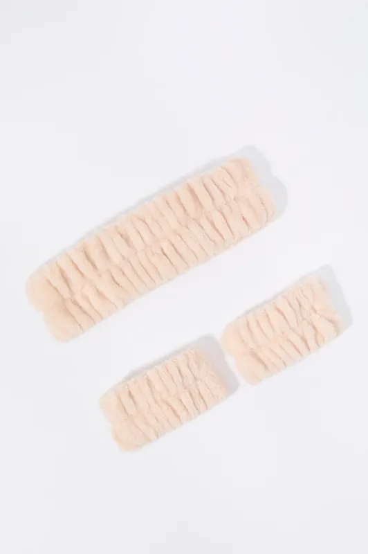 Spa Headband and Wristband Set sold by Urban Planet