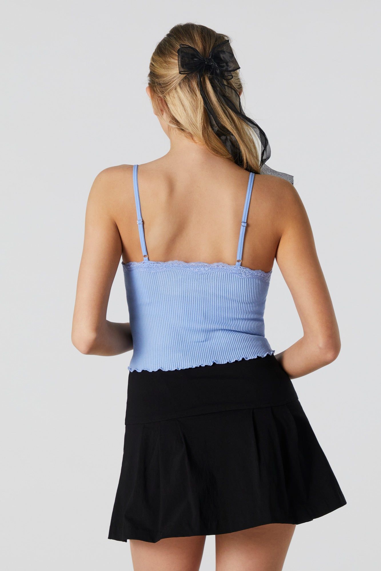 Seamless Ribbed Lace Trim Cami sold by Urban Planet product image thumbnail 5