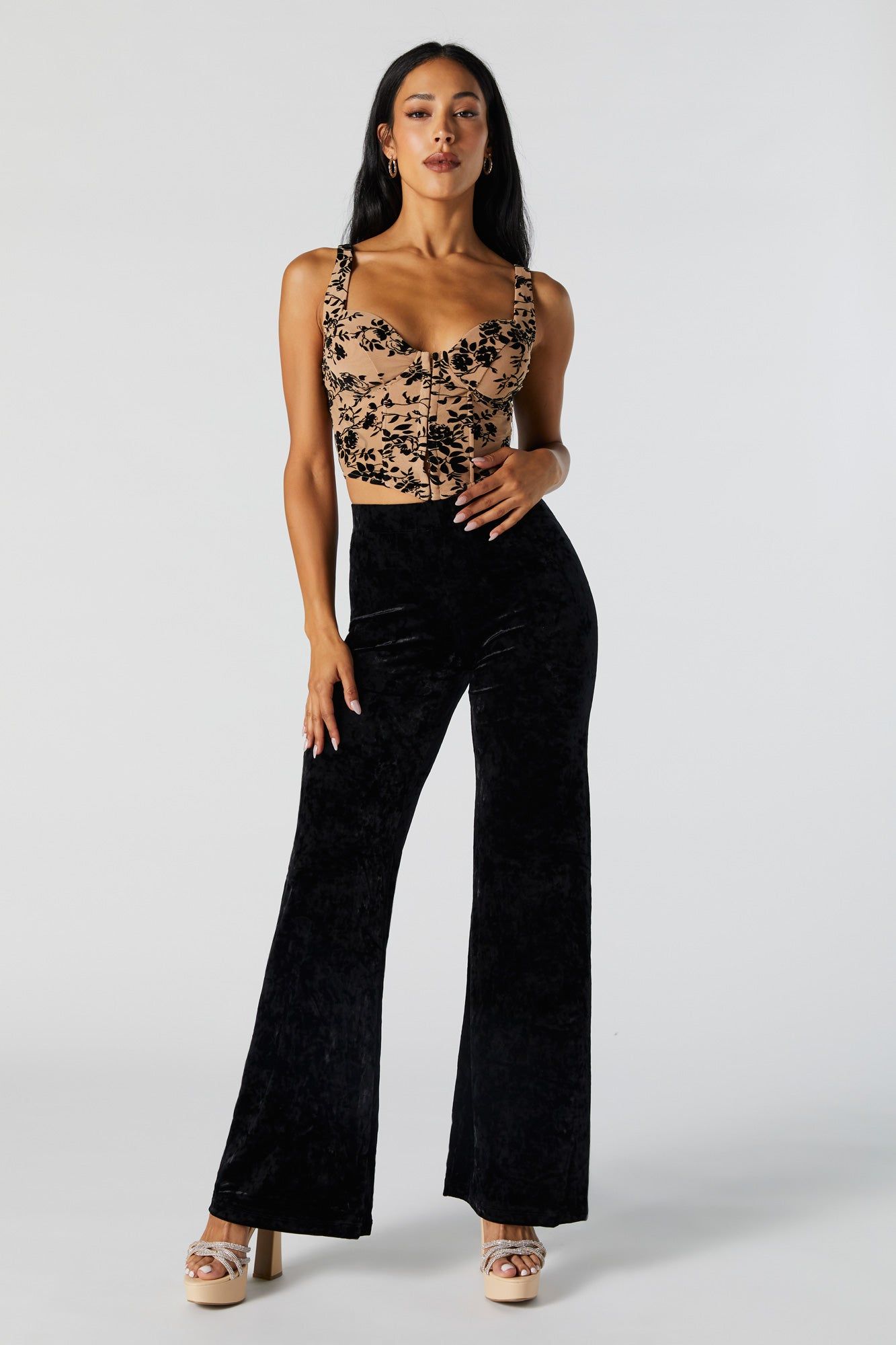 Velvet High Rise Flare Pant sold by Urban Planet product image thumbnail 4