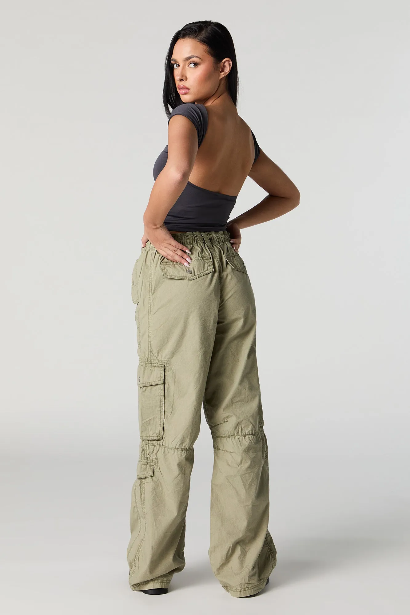Drawstring Waist Multi Cargo Pant sold by Urban Planet product image thumbnail 3