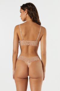 Tan Lace V-Neck Bralette sold by Urban Planet