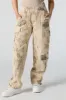 Pantalon cargo imprimé avec taille élastique et attaches à l'ourlet sold by Urban Planet