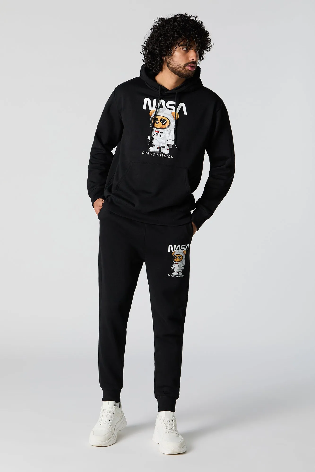 NASA Bear Graphic Fleece Jogger sold by Urban Planet product image thumbnail 2