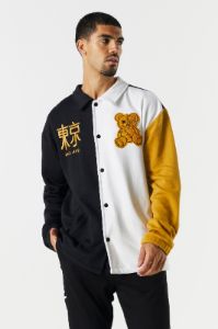 Blouson d'entraîneur en molleton avec motif brodé sold by Urban Planet